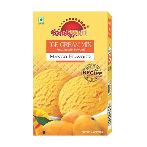 Cookwell Foods Ice Cream Mix (Mango Flavour) pack